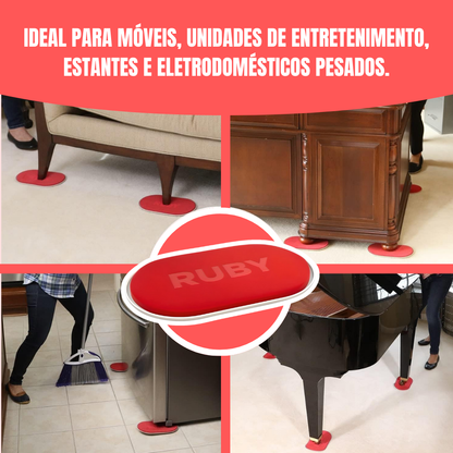 Deslizadores de móveis sem esforço