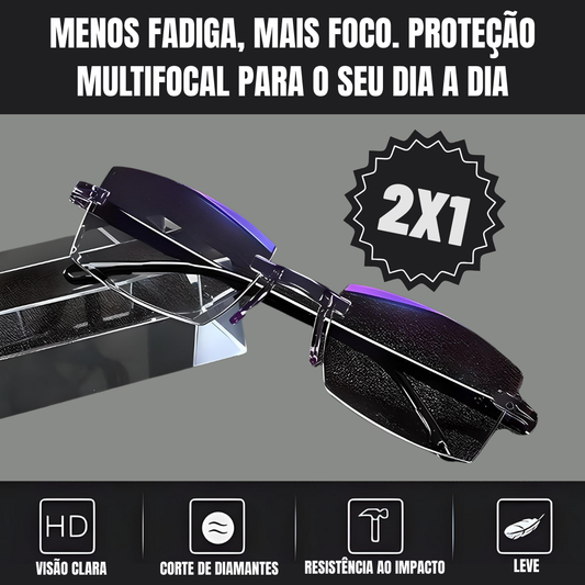 Óculos multifocais (OFERTA 2X1) + Estojo GRÁTIS